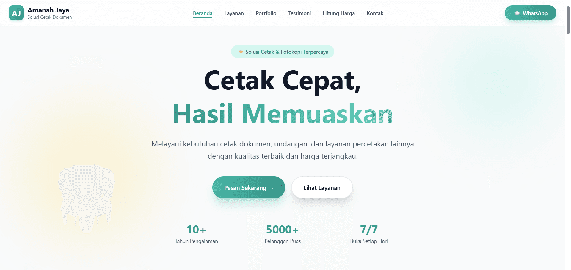 Photocopy Amanah Jaya